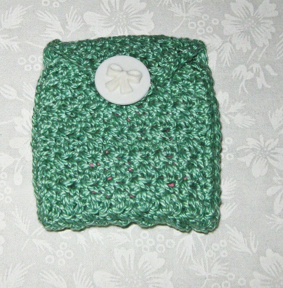 Items similar to Crochet Tea Bag Wallet, holds your tea bag and