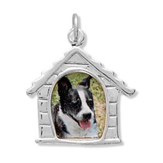 Dog House Picture Frame Charm Pendant Picture Frame Dog
