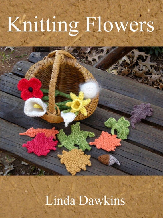 Knitting Flowers E-Book in PDF format by Linda Dawkins