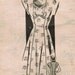 1940s Mail Order 1674 Vintage Sewing Pattern Junior Misses Princess Dress Size 18 Bust 36