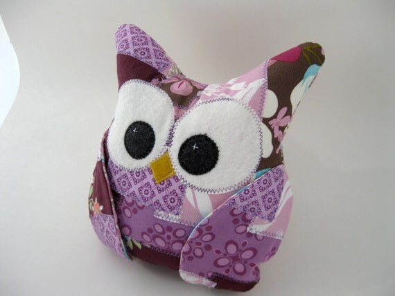 plush owl pillow