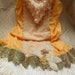 ROARING 20s Flapper Girl 1920s Fringe Jazz Age Speakeasy Great Gatsby - Vintage Slip Make Over -Goldenrod and Cream