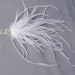 Wedding Bridal White Ostrich And Rhinestone Hair Comb More Colors Available