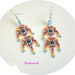 Native American Style Handwoven Seed Bead Earrings No Name