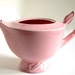 RESERVED For Kim Vintage 1940's Pink Vernonware NATIVE CALIFORNIA Footed Teapot