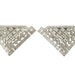 Art Deco Dress Clips Vintage French Cut Rhinestones 1930s Wedding Jewelry