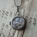 Industrial Steampunk Necklace vintage mechanical watch movement clock parts silver setting