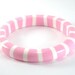 Vintage Stripe Bracelet Lucite Pastel Colors Bangle