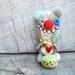 Ready to Ship Creepy Valentine Teddy Bear and his Friend
