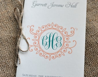 200 Vintage Booklet-Styled Wedding Program