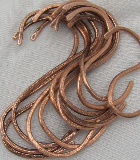 Copper S Hooks. Pot Rack Hooks. Copper Hooks. by ruddlecottage