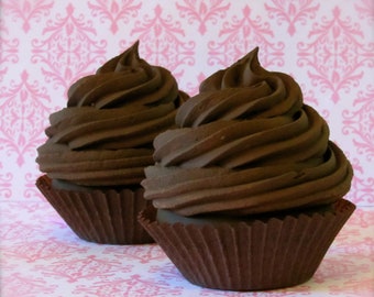 Fake Cupcake 12 Legs Original "Gourmet Collection" Chocolate Decadence Cupcake Fab Photo Prop, Great Kitchen Decor