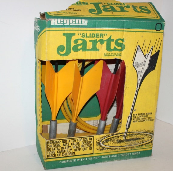 Vintage Regent Slider Jarts Lawn Yard Darts 1970s Target Game