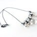 Quartz Crystal Necklace - Oxidized Sterling Silver Macrame - Tagt