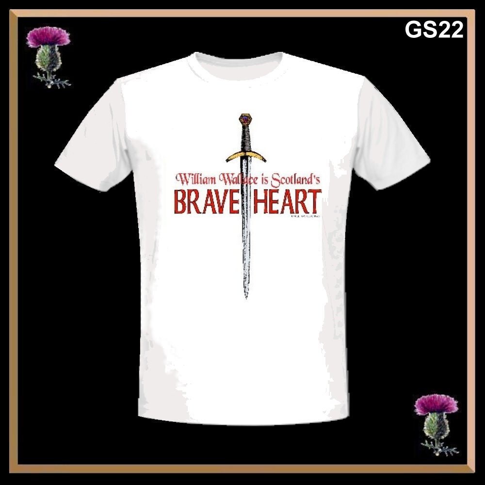 Braveheart Scottish TShirt William Wallace Highland Shirt