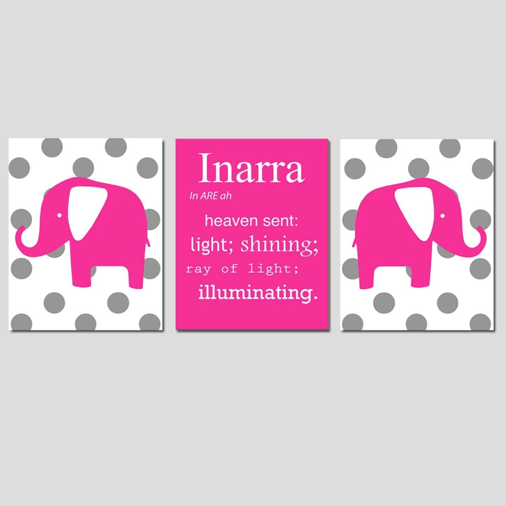 custom-baby-name-meaning-polka-dot-elephant-trio-set-of