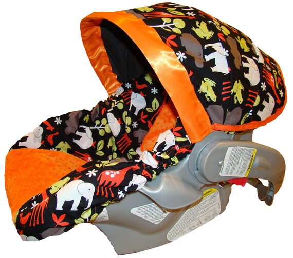 Items similar to Infant Car Seat Cover - Baby Car Seat Cover - Black