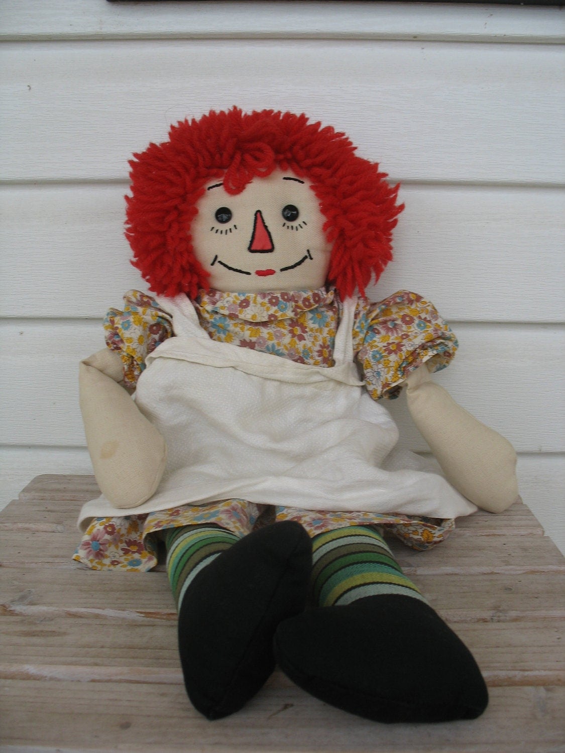 Handmade Vintage Raggedy Ann Doll 1970's by PIPPITY on Etsy