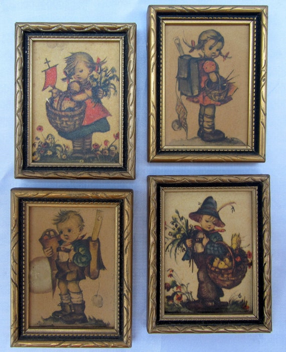 Original Hummel Print Frame West Germany Vintage Rare