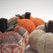 Three Thanksgiving Sweater Pumpkins Handmade from Felted Wool - Collection No. 6