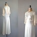 r e s e r v e d...Nascent Silk gown / 1930s wedding dress / 30s dress / bias silk