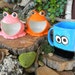 Ceramic Frog Scrubby Sponge Holder Vintage Style Ash Tray Salt Pig Ceramic Glazed ORANGE Wide Open Mouth