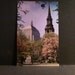 The John Hancock Building & Arlington Street Church.( Photochrome Era 1939- present ).Hand delivered. Postcard Item 6d