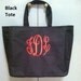 Monogrammed Script Initials Canvas Tote Bag SPECIAL