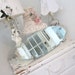 Antique Beveled Mirror - Shabby French Cottage Farmhouse Prairie Chic - Weathered Oval