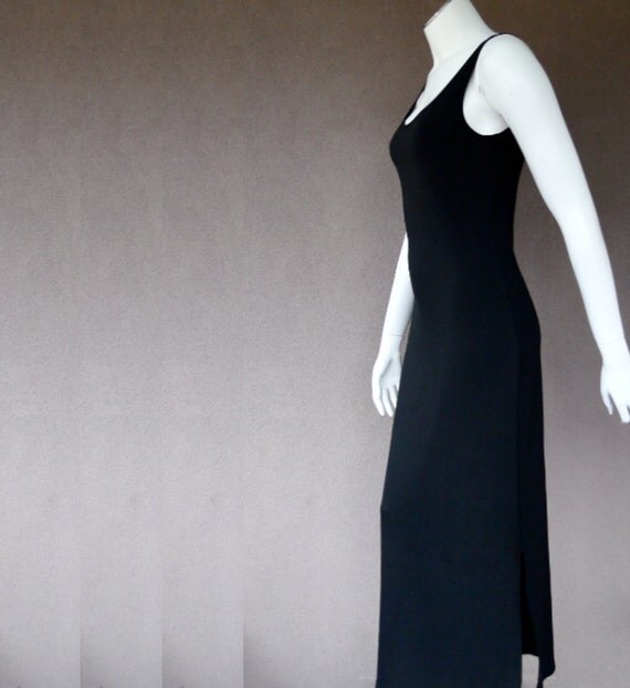 Long slip dress shelf bra dress maxi dress organic cotton