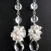 Keishi Pearl Cluster Bridal Earrings Long Rock Crystal Earrings Wire Wrap Wedding Earrings Bohemian Beach Wedding Earring Boho Bride