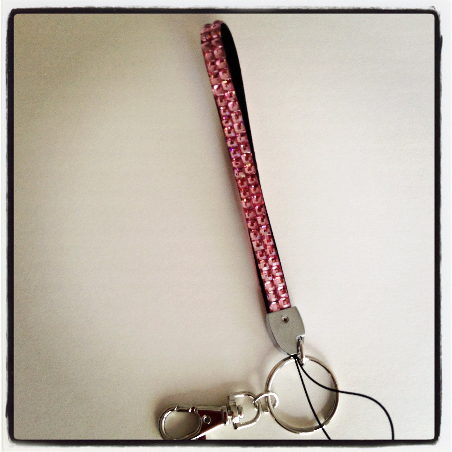 Rhinestone Keychain Wristlet KeychainKeychainRhinestone