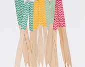 Chevron Cocktail Forks - 40 cocktail forks - Great for tapas