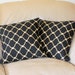 SET of TWO Decorator Throw Pillow Covers - 16 inch Geometric Mill Creek in Black and Taupe - Last Two Cover in this Fabric