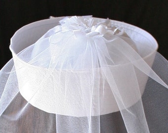 sailor hat with veil