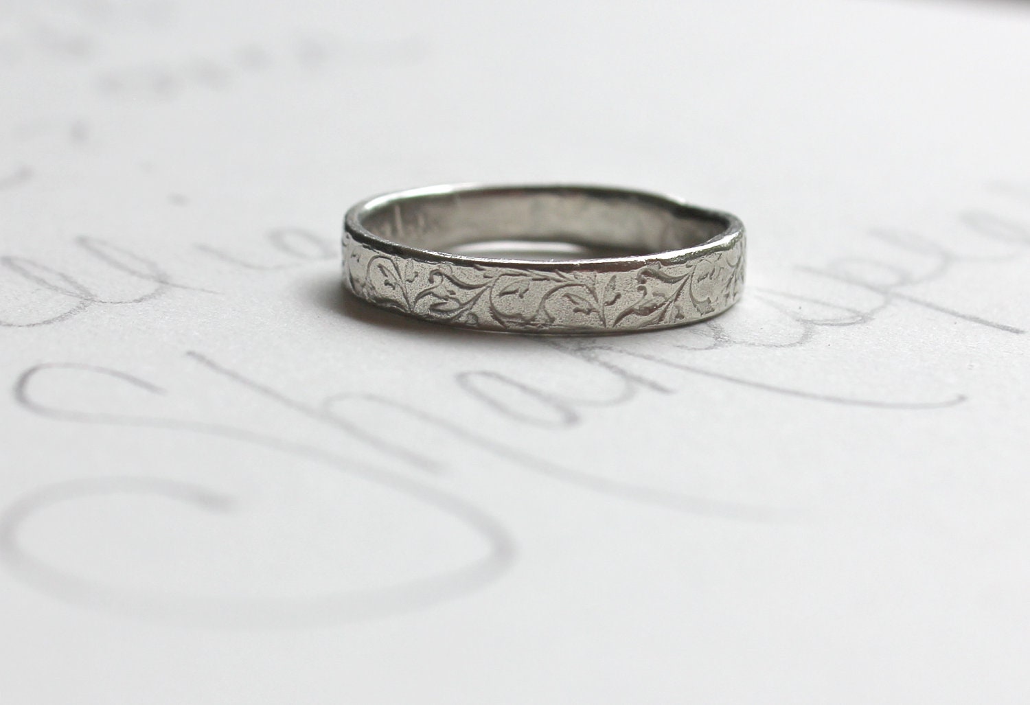 10k white gold wedding ring . mens womens by peacesofindigo