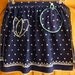 vintage 50s 60s POLKA DOT Apron w Rick Rack and matching pot holder