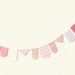 Pink paper garland