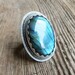 Labradorite Ring in Oxidized Sterling Silver - The Marrakech Ring in Labradorite