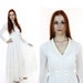 Gunne Sax Style Dress Victorian Wedding Vintage 70s White Lace Hippie Boho Prairie Peasant Small S Medium M