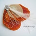 Reserved - 2 Cream & Spice Hairclips