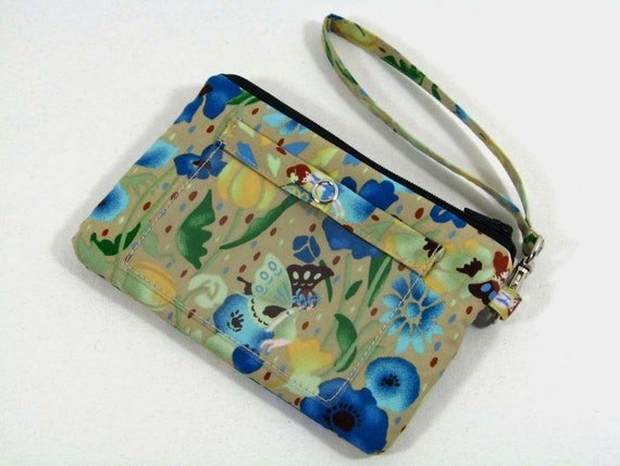 Flower fairy id wallet, small id wristlet, Coin purse, Credit card ...