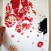 LAST ONE - Blush 1 - Ltd Edition Giclee fine art sensual erotic print of a couple - covered in red flowers