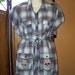 Plus Size Women 2X Plaid Dress Tunic With Sugar Skull Pockets