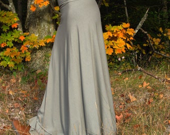 navy stripe wrap style skirt organic,,, s main image 1