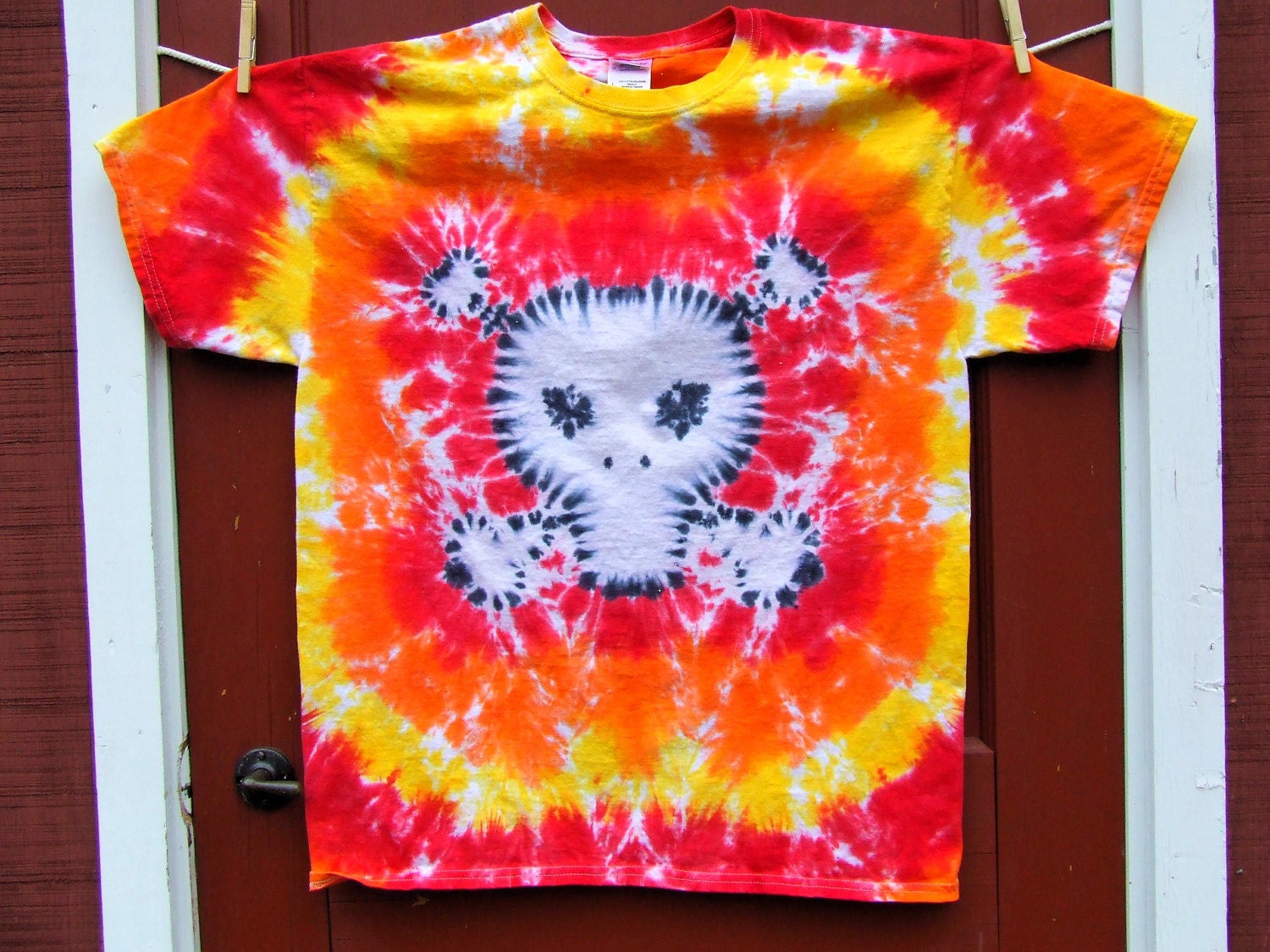 how to make a skull tie dye shirt