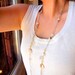 Off White summer long necklace convertible to stackable bracelet