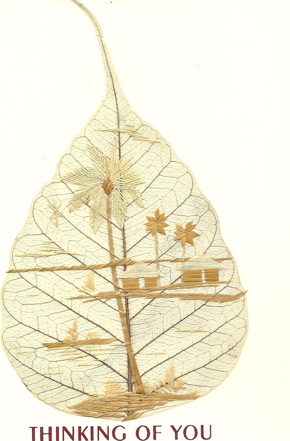 Items similar to ETSY art. Gift below 25 Handmade original leaf art