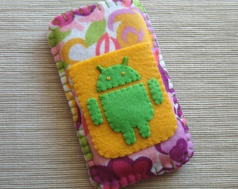 Android Phone Case with Floral Pattern Colorful Roses Felt LIMITED EDITION