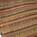 Silky Ruched Stripe Remnant, Drapery Upholstery Decorator Fabric, Reds, Golds, Greens, Two Yards